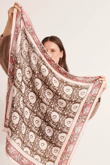 ERICA GEOMETRIC PRINT SQUARE SCARF