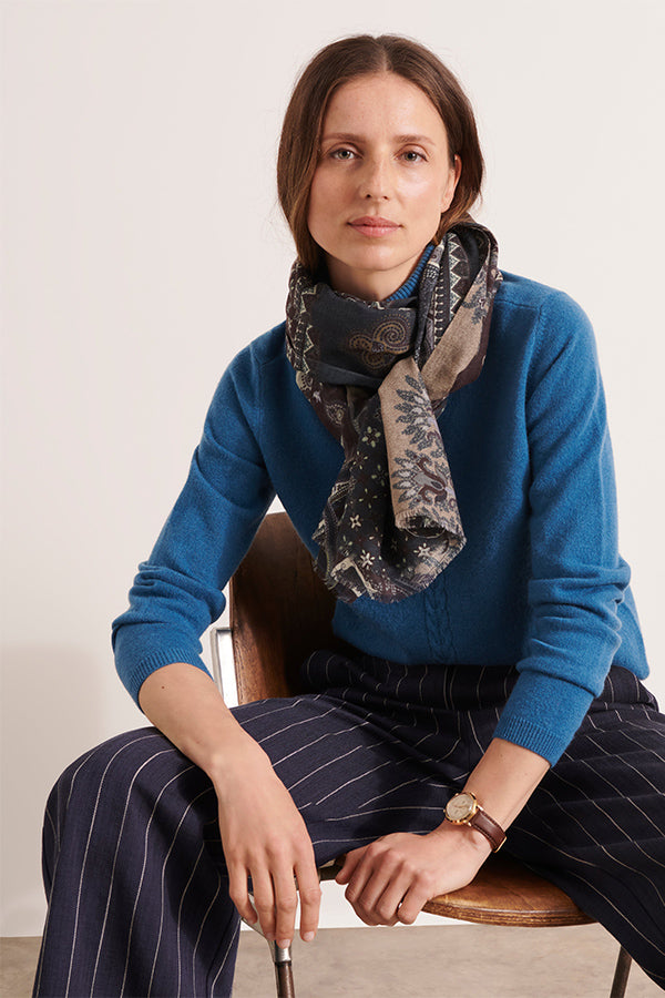 ESCALE12 PRINTED SCARF