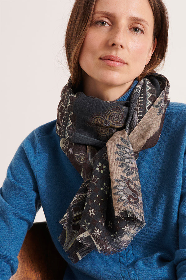 ESCALE12 PRINTED SCARF
