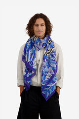 BALKHACH BLUE SCARF