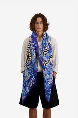 BALKHACH BLUE SCARF