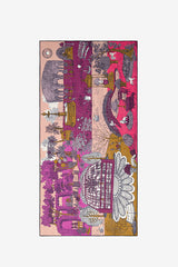 QUATRE SAISONS FUCHSIA 100 SCARF