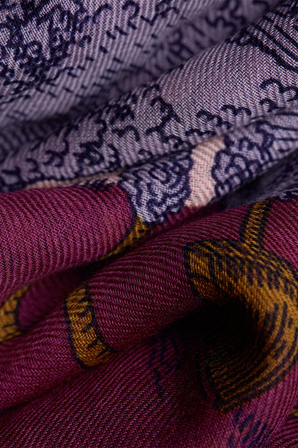 QUATRE SAISONS FUCHSIA 100 SCARF