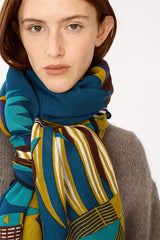 TRIBU DUCK BLEU 100 SCARF