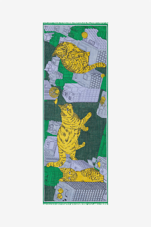 TOKYO GREEN 70 SCARF