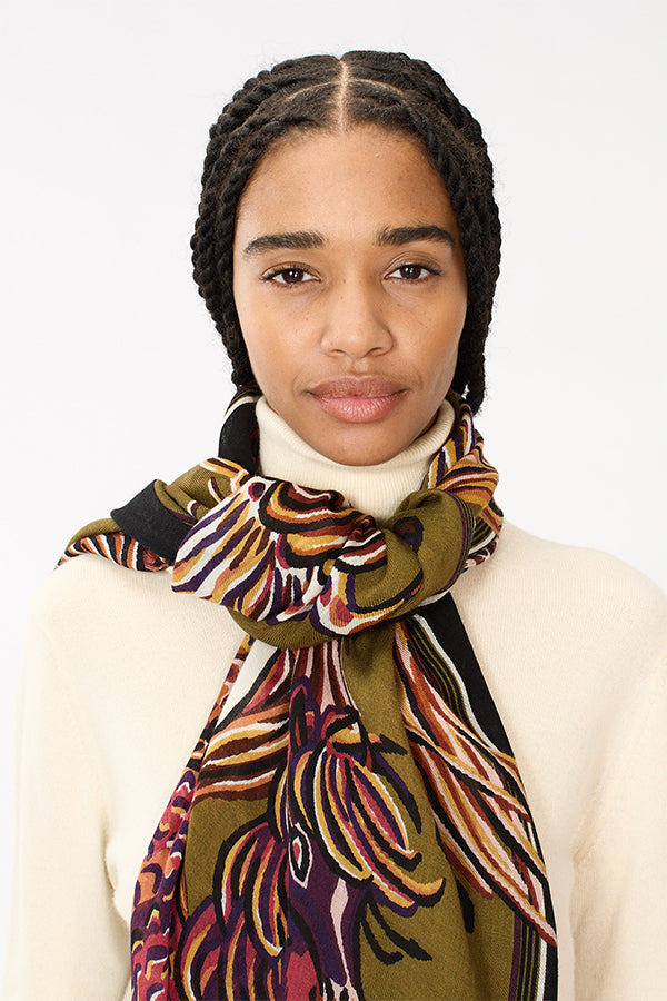 WESTERN KHAKI 80 SCARF