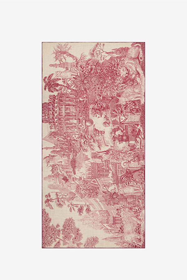PIRANESI RED 100 SCARF