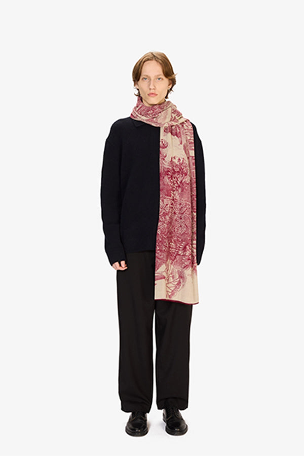 PIRANESI RED 100 SCARF