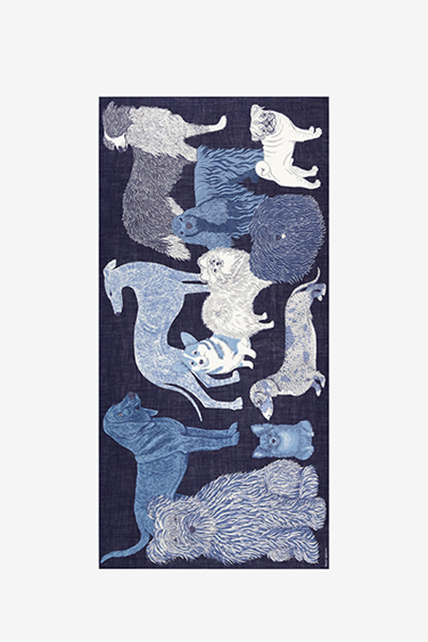 TOUTOU NAVY 100 SCARF
