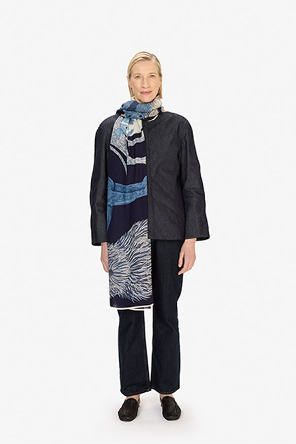 TOUTOU NAVY 100 SCARF