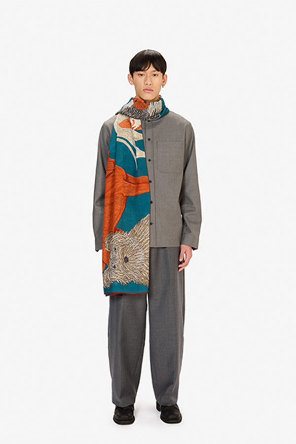 TOUTOU DUCK BLUE 100 SCARF
