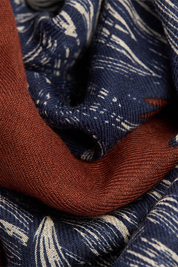 WALTER BURGUNDY 100 SCARF