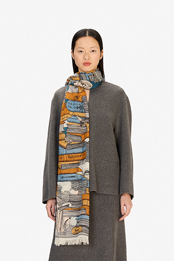 EDITIONS NAVY 70 SCARF