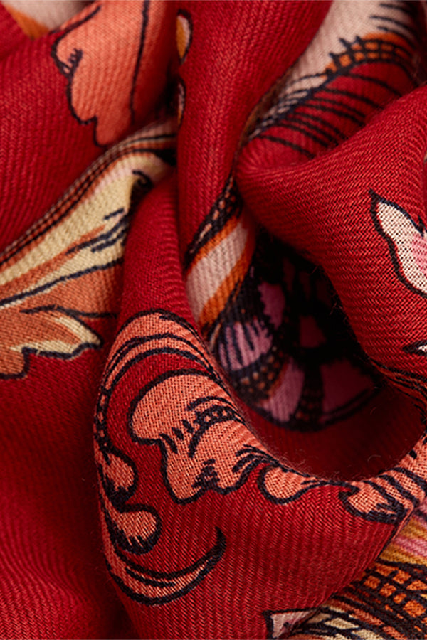 ROCOCO RED 55 SCARF