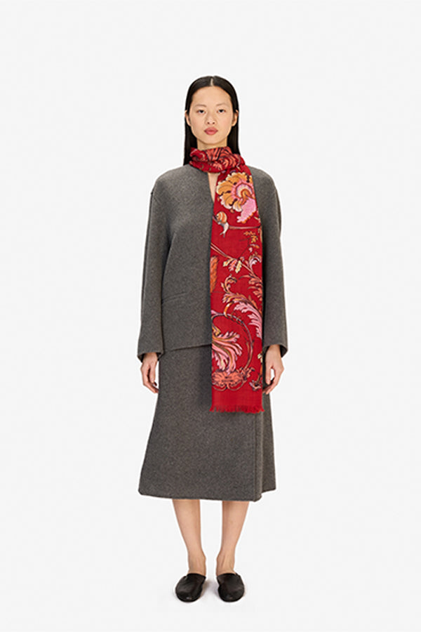 ROCOCO RED 55 SCARF