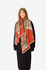1889 TERRACOTTA WOOL SCARF