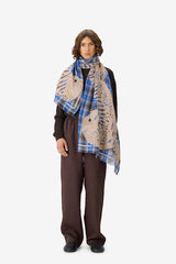 PANTEO 3D COTTON, WOOL AND ACRYLIC SCARF