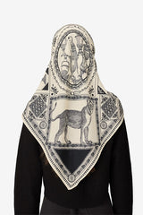 BAROCCO WOOL TRIANGLE SCARF