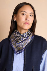 EVENTAIL MIDNIGHT LEOPARD SQUARE