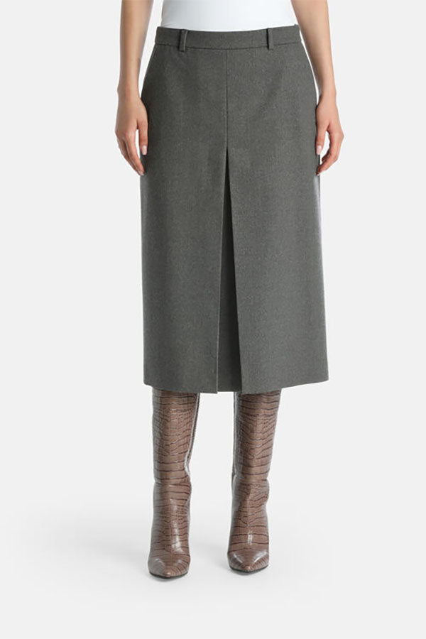 FAGGETO PLEATED MIDI SKIRT