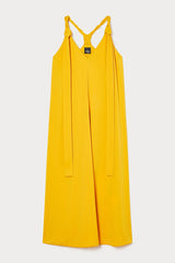 FANTINO YELLOW INTERLOCK JERSEY LONG DRESS