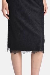 FAUSTIN ELEGANT LACE MIDI SKIRT