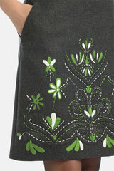 FERALDA EMBROIDERED MINI SKIRT