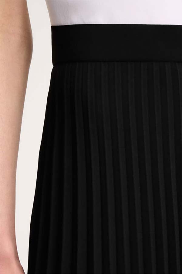 FILETTO BLACK PLEATED SKIRT