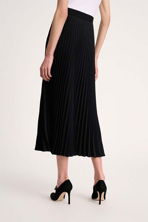 FILETTO BLACK PLEATED SKIRT