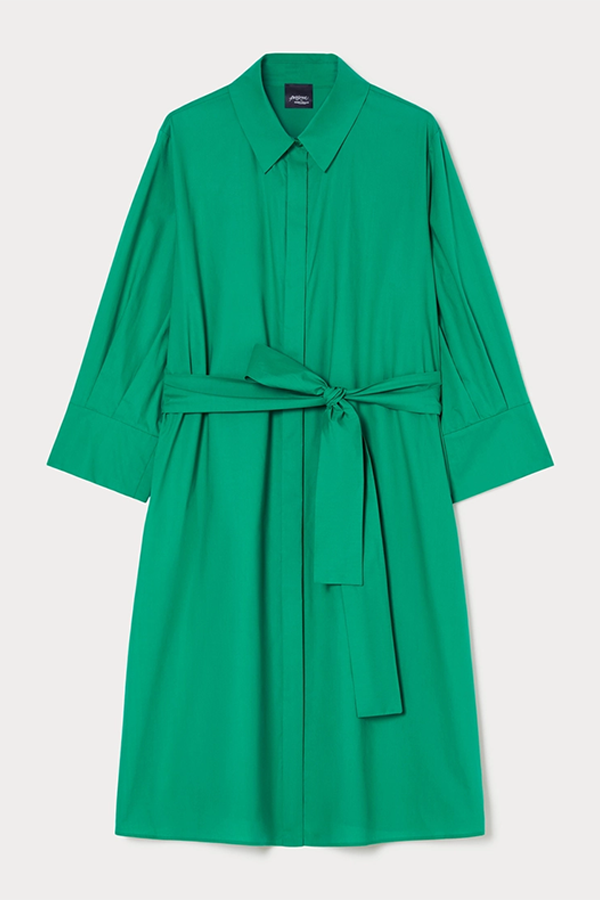 FINANZA GREEN SHIRT DRESS