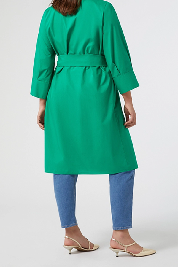 FINANZA GREEN SHIRT DRESS