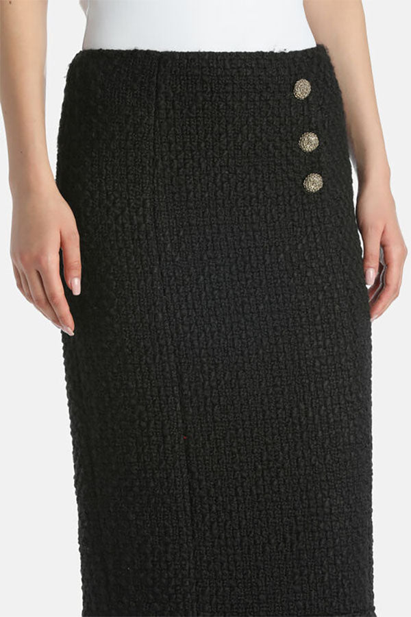 FIOCINA BOUCLÉ MIDI SKIRT
