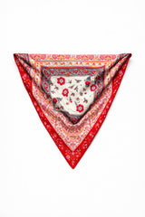 ROMANCE PRINTED RED SCARF
