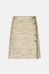 FRECCIA FRINGED BOUCLÉ SKIRT