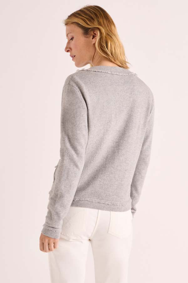 GINELLE WOOL CASHMERE CARDIGAN