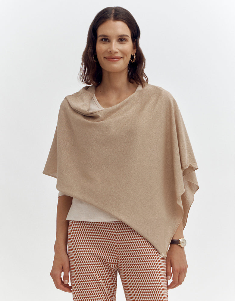 GIRLYNA KNIT PONCHO