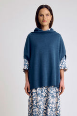 GLOIRE86 MERINO WOOL PONCHO