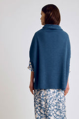 GLOIRE86 MERINO WOOL PONCHO