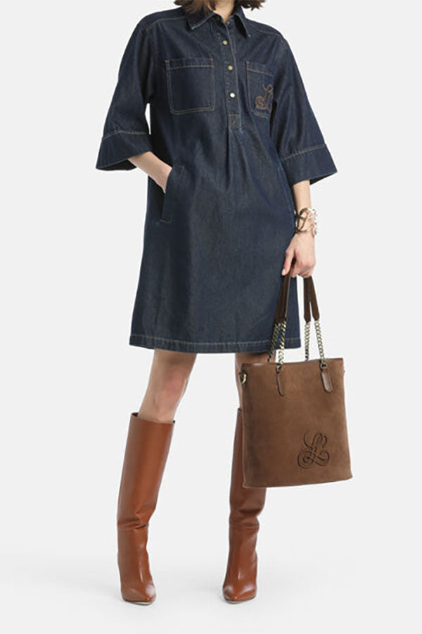 GORIA DENIM MINIDRESS