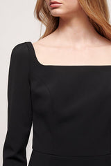 GRAMMO BLACK SHEATH DRESS