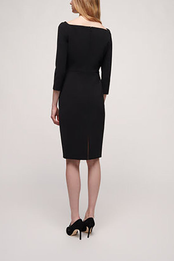 GRAMMO BLACK SHEATH DRESS