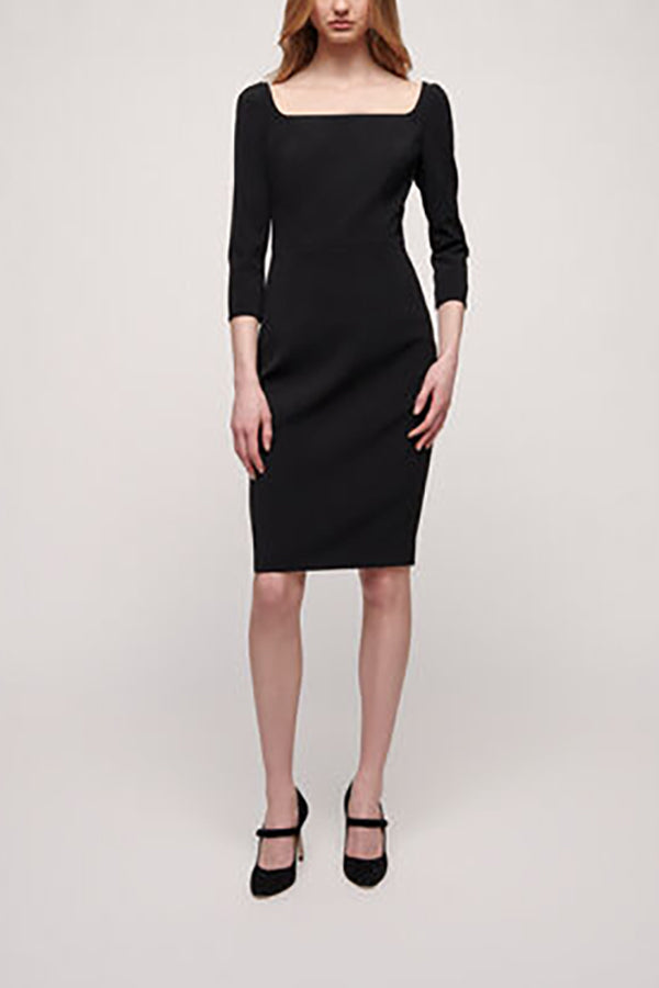 GRAMMO BLACK SHEATH DRESS