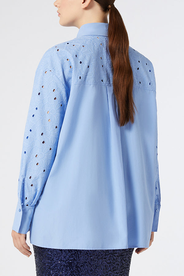 GROLLA EMBROIDERED POPLIN SHIRT