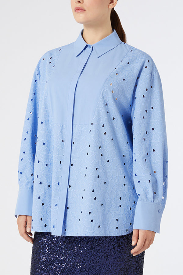 GROLLA EMBROIDERED POPLIN SHIRT