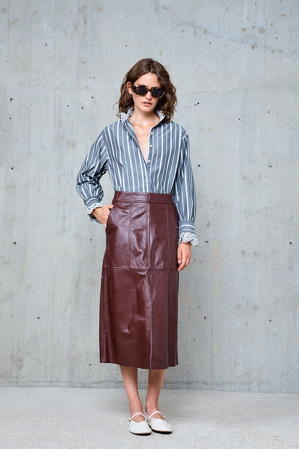 SIBYLLE GREY STRIPED SHIRT