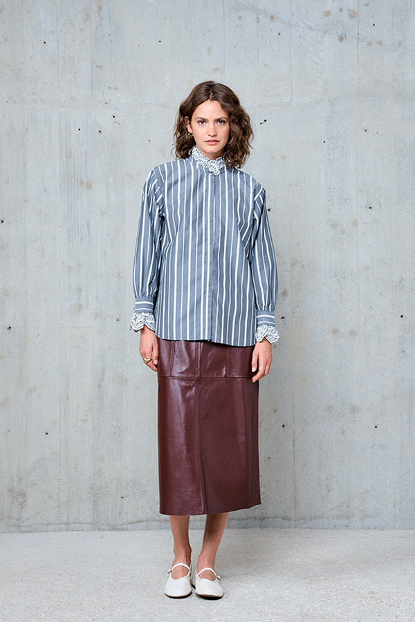 SIBYLLE GREY STRIPED SHIRT