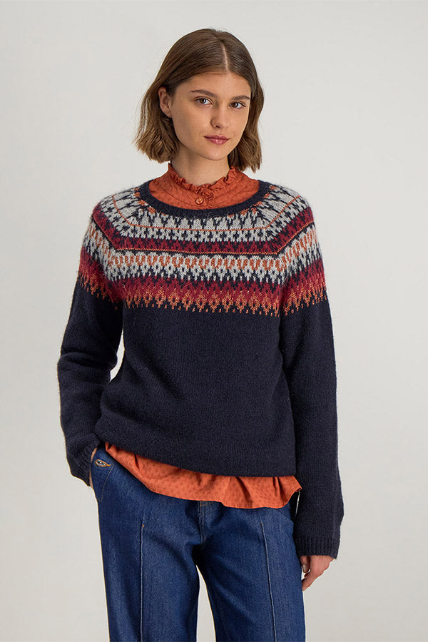 VIANY JACQUARD SWEATER