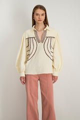 LOIS EMBROIDERED TUNIC