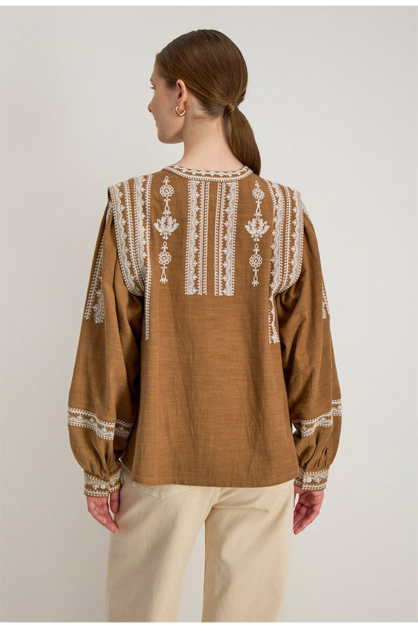 MANUA ZORAIA HAZELNUT TUNIC