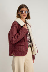 MARIJA BURGUNDY SHORT REVERSIBLE JACKET